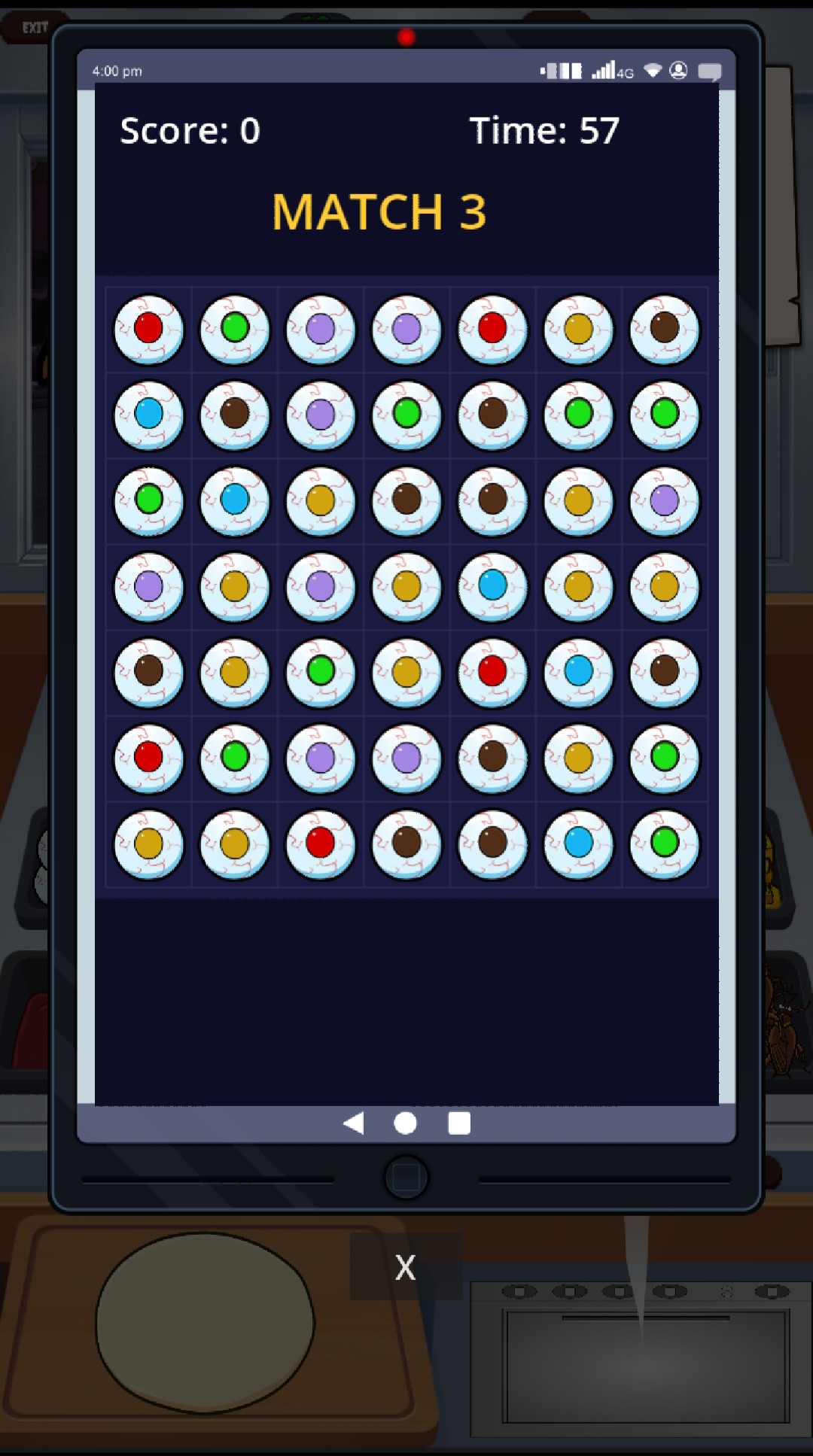 Creature Pizzeria Match 3